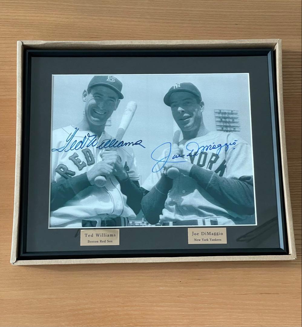 テッド・ウィリアムズ ジョー・ディマジオ 直筆サイン入り写真　証明書付き