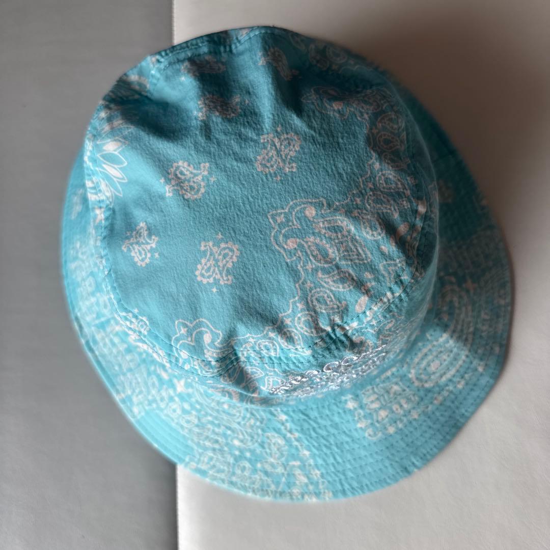 【超美品】FR2 GOLF 総柄ペイズリー ライトブルー バケットハット