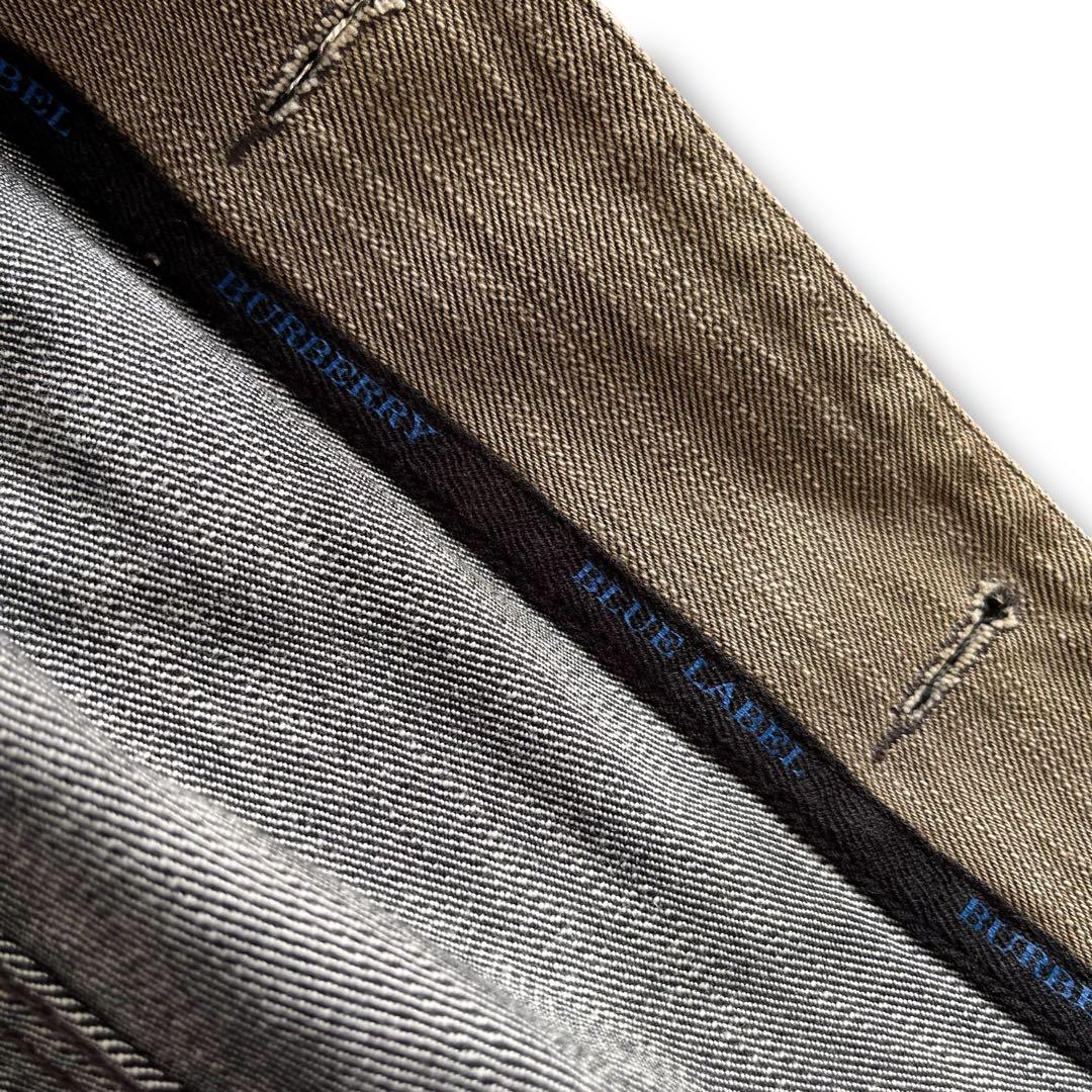 BURBERRY LONDON デニムジャケット カーキ グレー グランジ レア