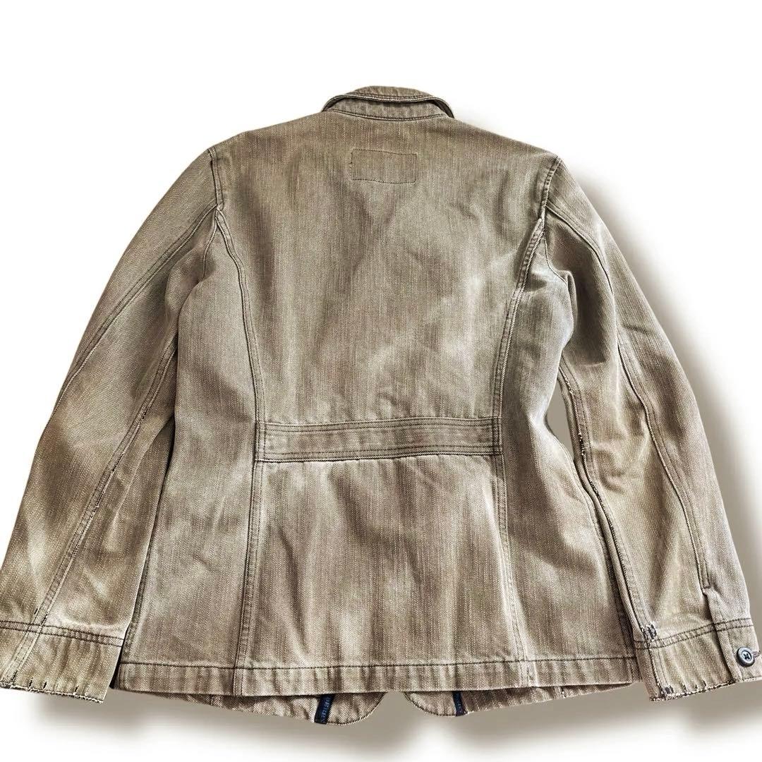 BURBERRY LONDON デニムジャケット カーキ グレー グランジ レア