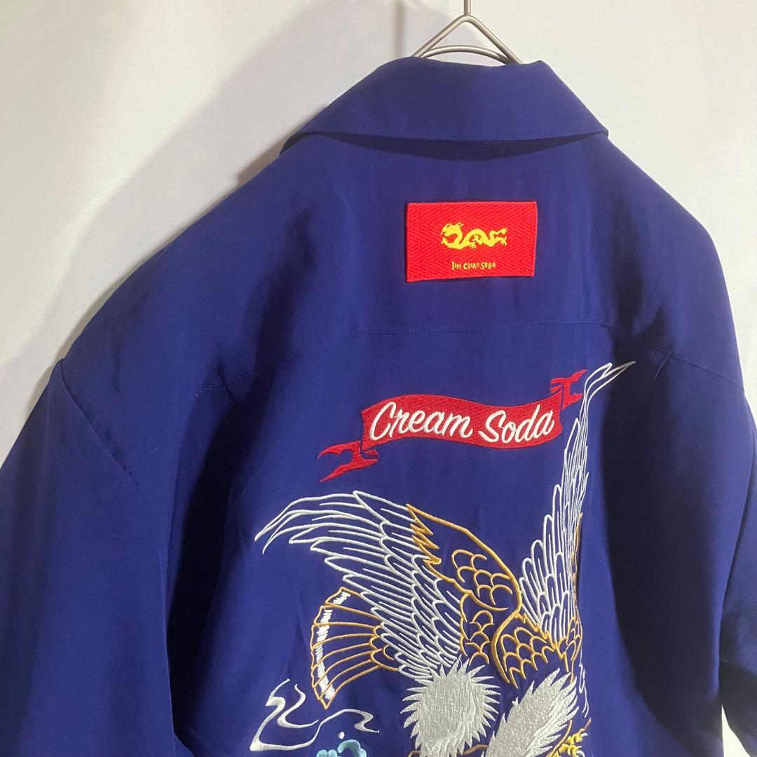 miso 【CREAM SODA/ピンクドラゴン/ボーリング半袖シャツ】