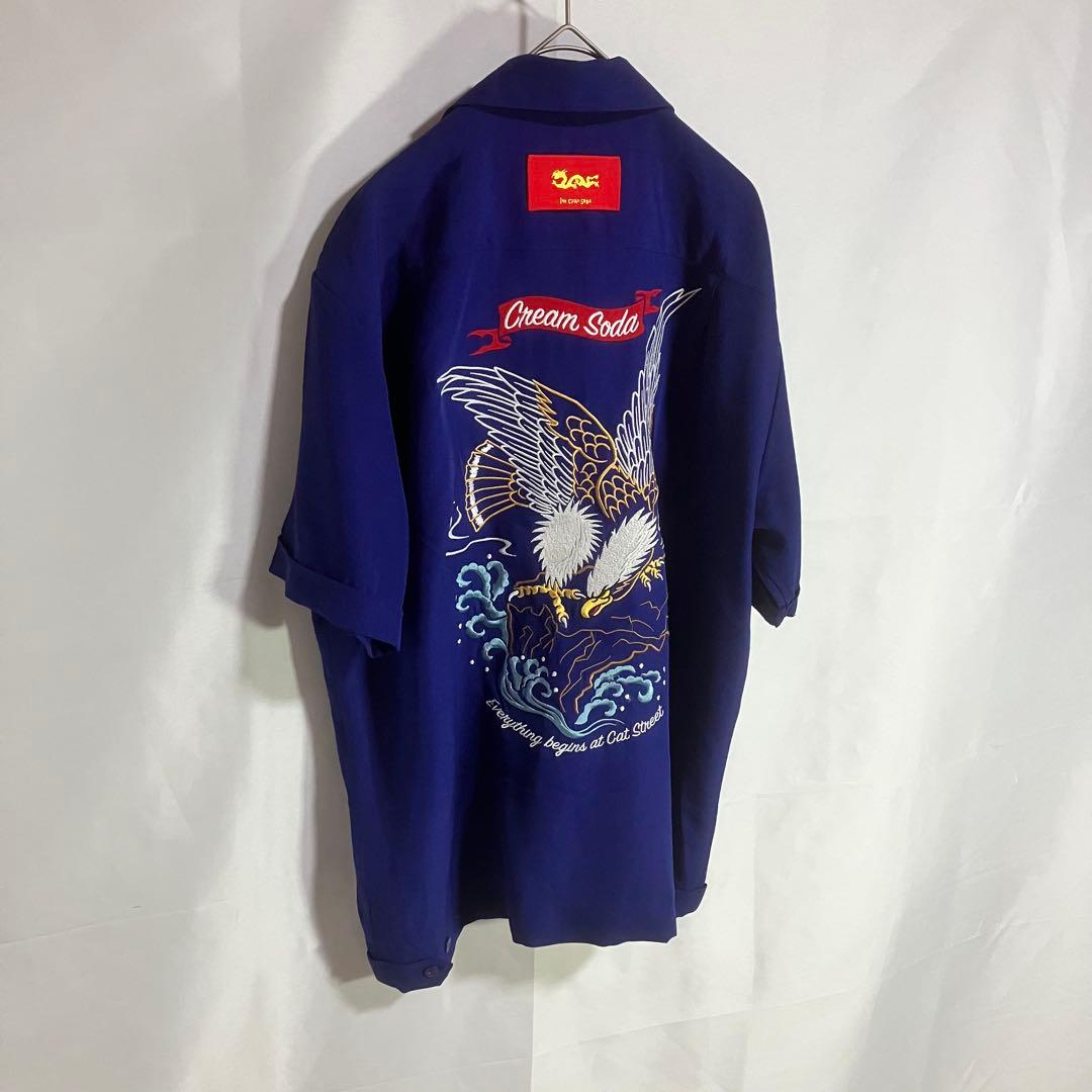 miso 【CREAM SODA/ピンクドラゴン/ボーリング半袖シャツ】