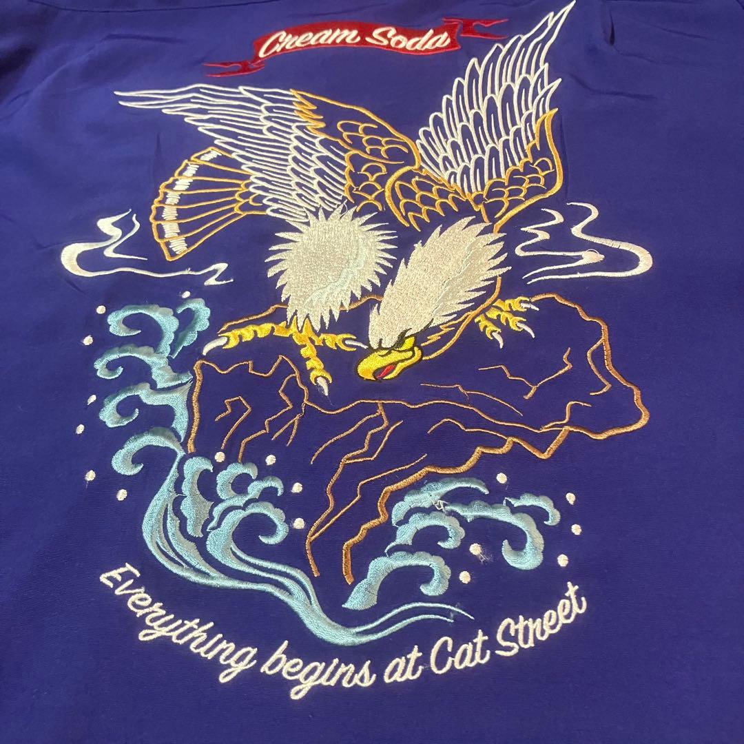 miso 【CREAM SODA/ピンクドラゴン/ボーリング半袖シャツ】