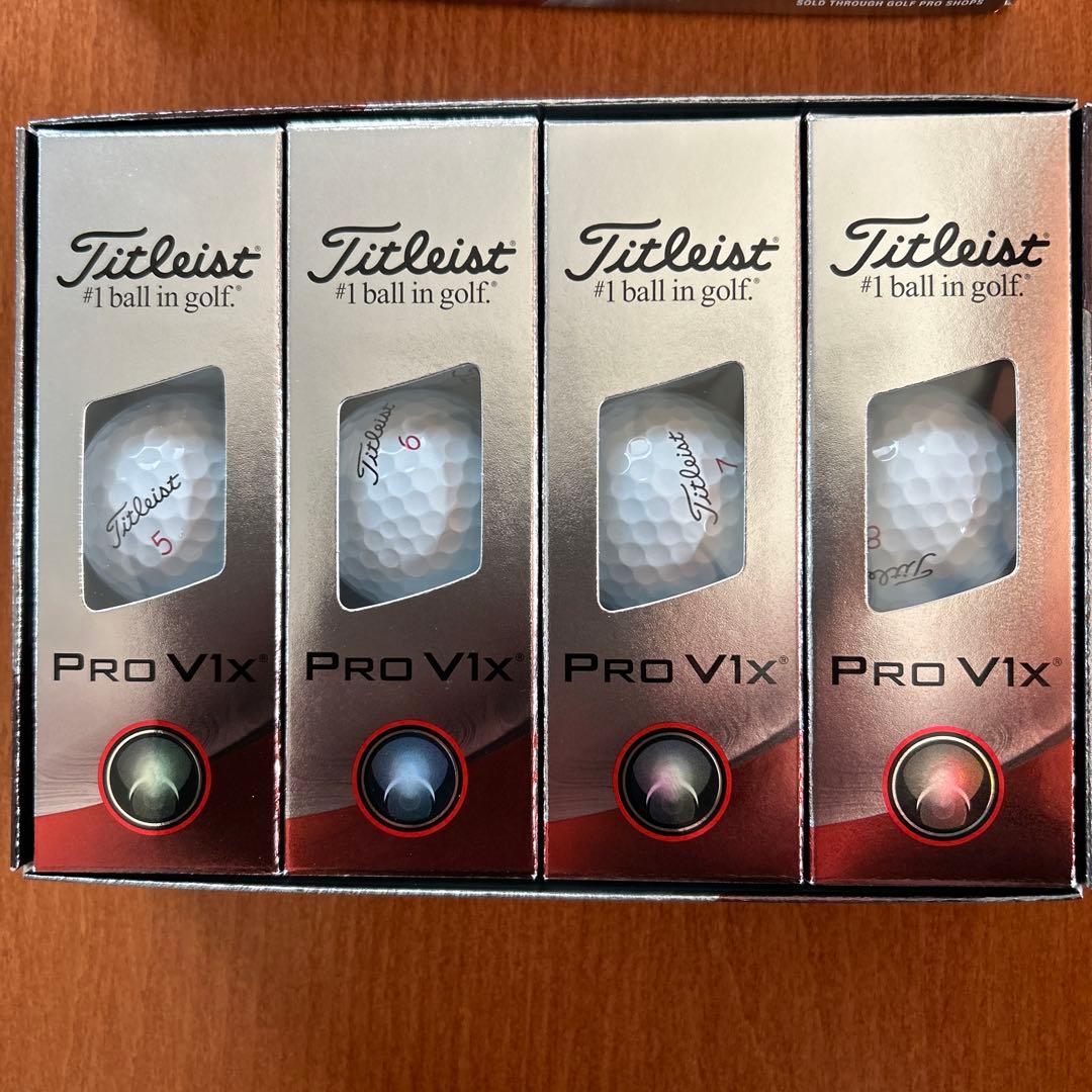 2023年モデル タイトリスト PRO V1x ゴルフボール 1ダース 5678