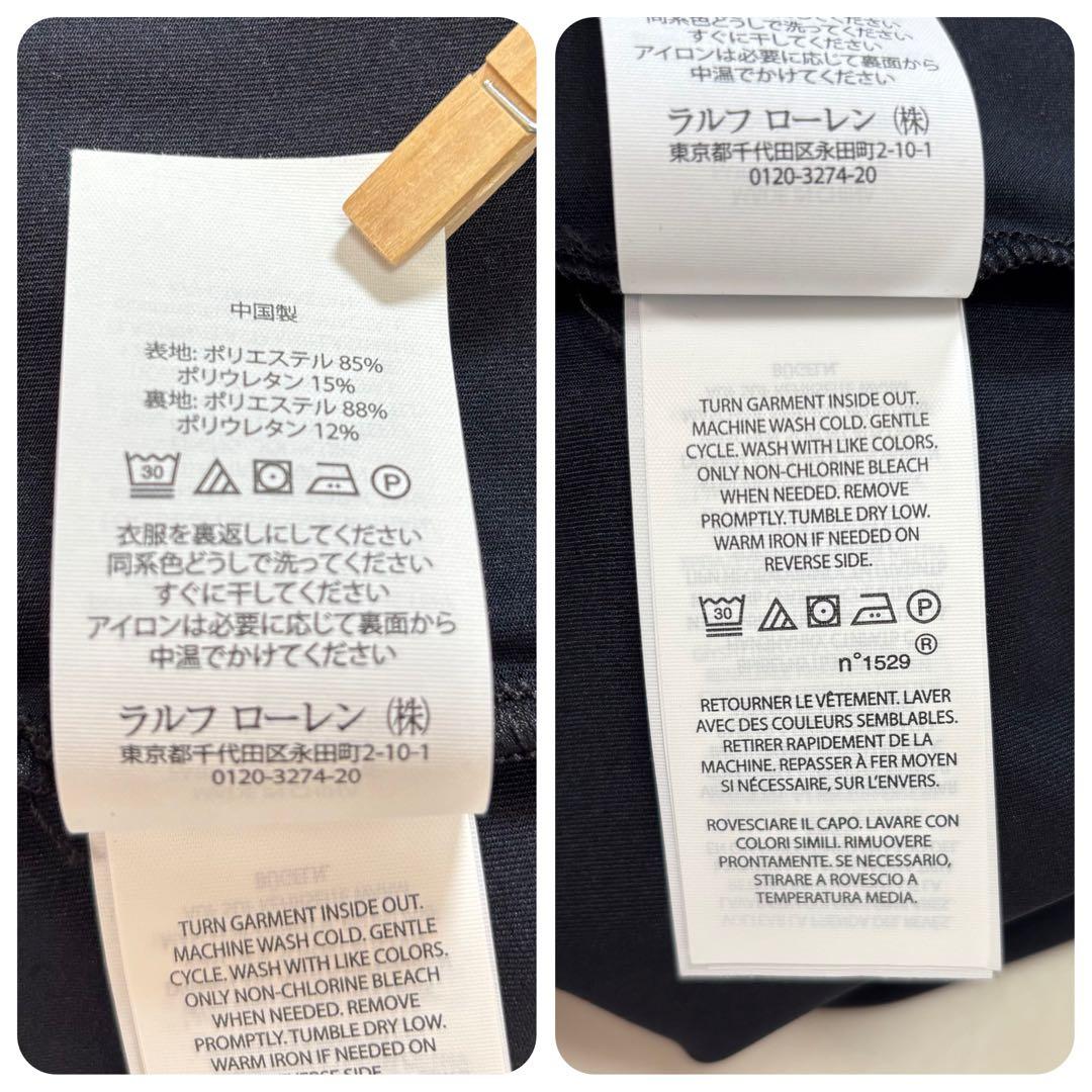 【美品】POLOGOLF 千鳥格子 チェック柄 ゴルフスカート スコート 黒 M