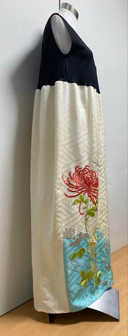 2245&2246 『 Monmo様　確認用』着物リメイク　振袖ワンピース　 S