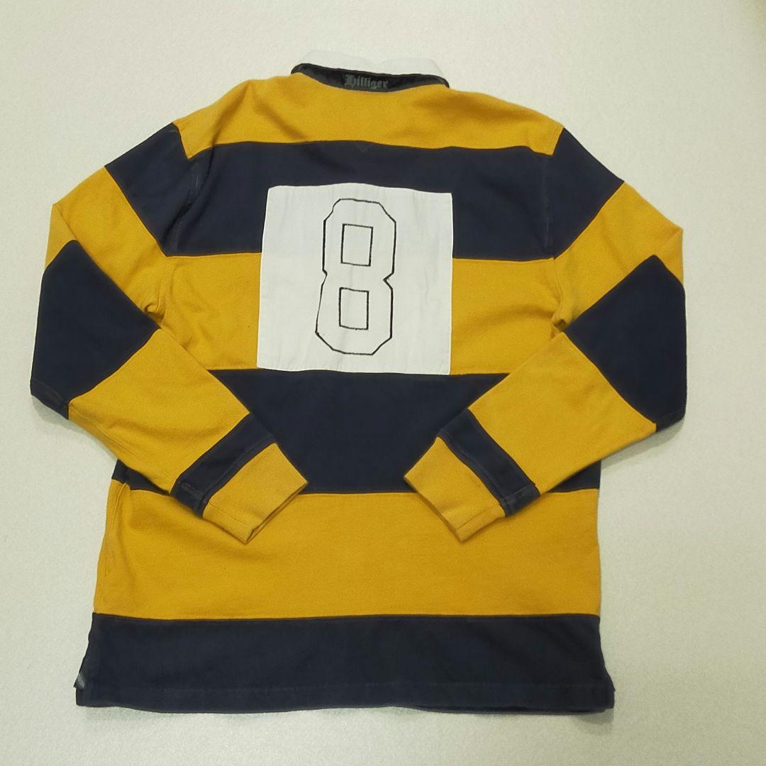   ロゴワッペン ナンバリング ラガーシャツ