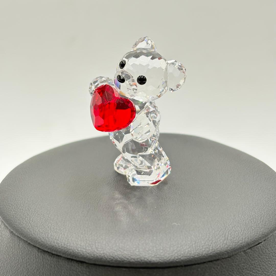極美品 ✨ スワロフスキー クリスタルベア ハート 置物 インテリア