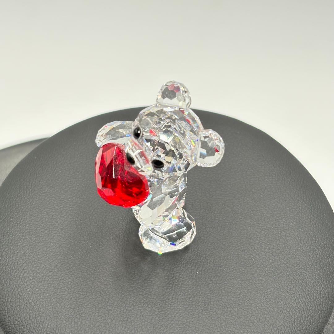 極美品 ✨ スワロフスキー クリスタルベア ハート 置物 インテリア