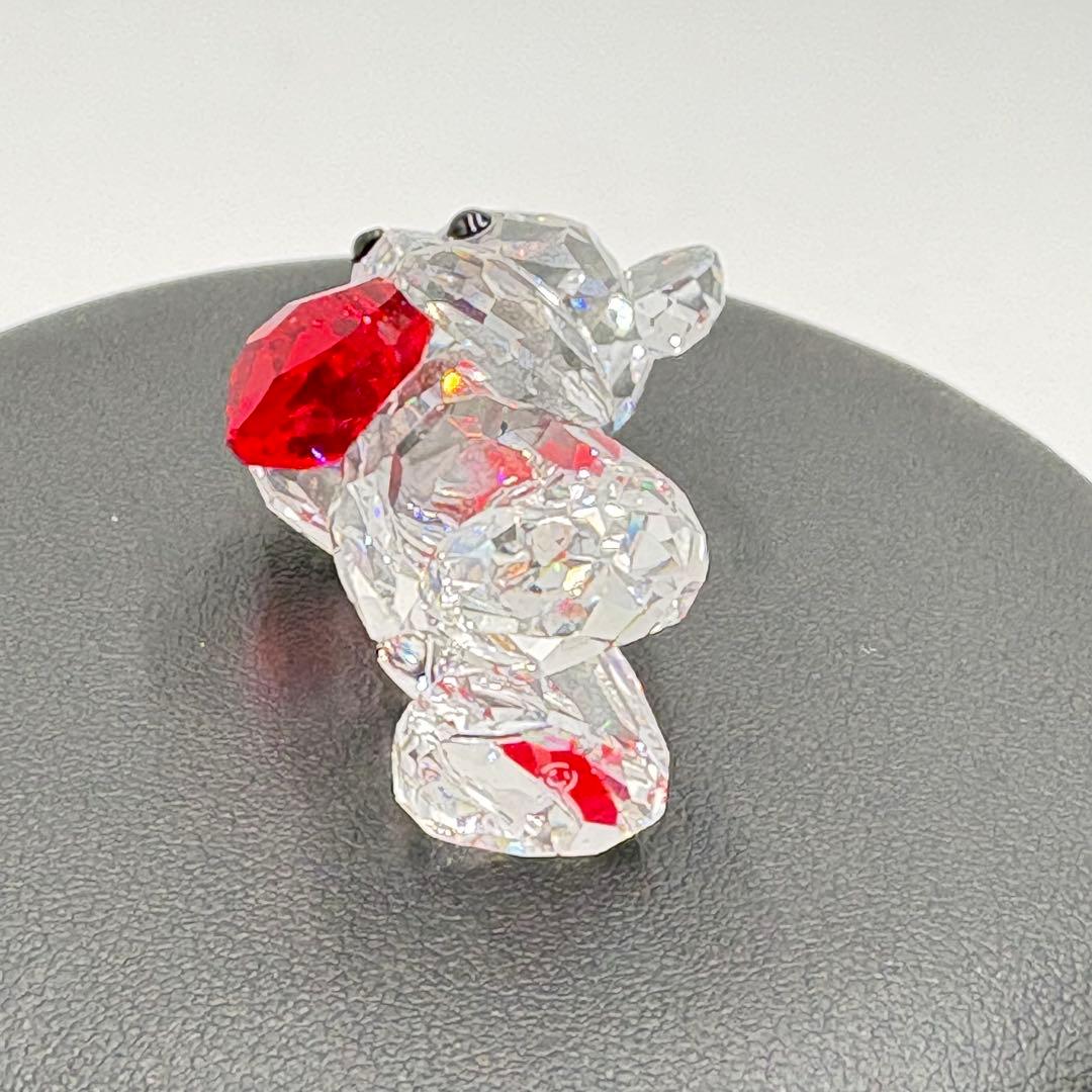 極美品 ✨ スワロフスキー クリスタルベア ハート 置物 インテリア