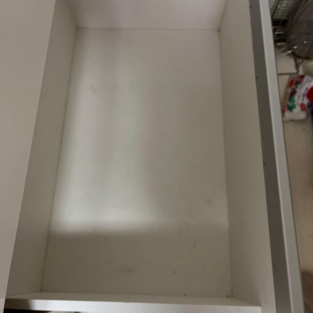 食器棚 ニトリ　キッチンカウンター(キュリー2 120CT WH)