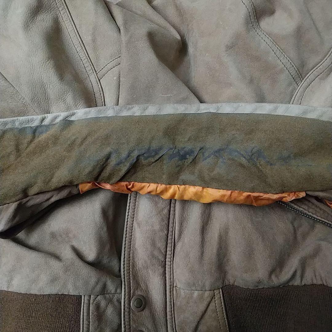 2点おまとめ☆リアルレザー 本革 裏ペイズリー 中綿 短丈 レザージャケットXL