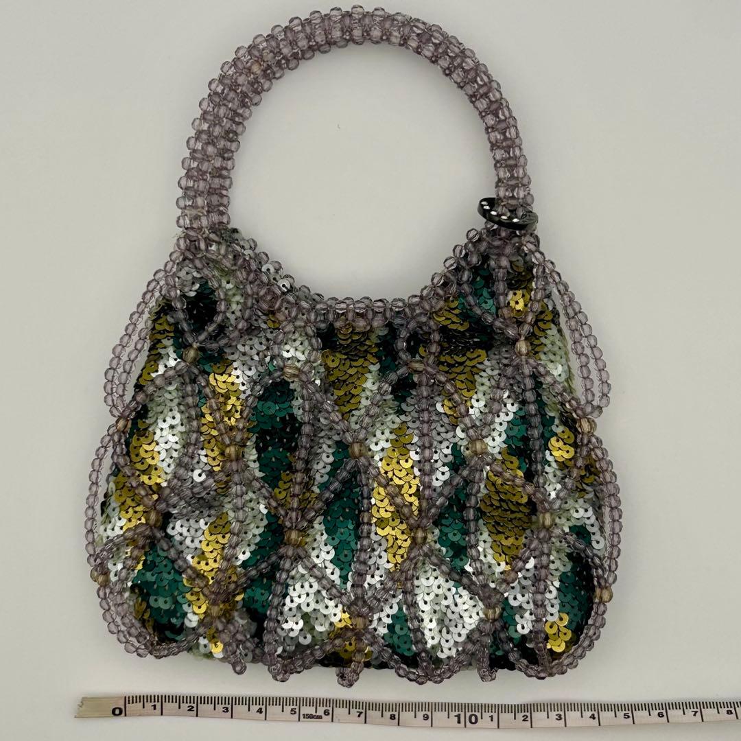 【ANTEPRIMA】アンテプリマ ミニバッグ スパンコール ビーズ ナイロン