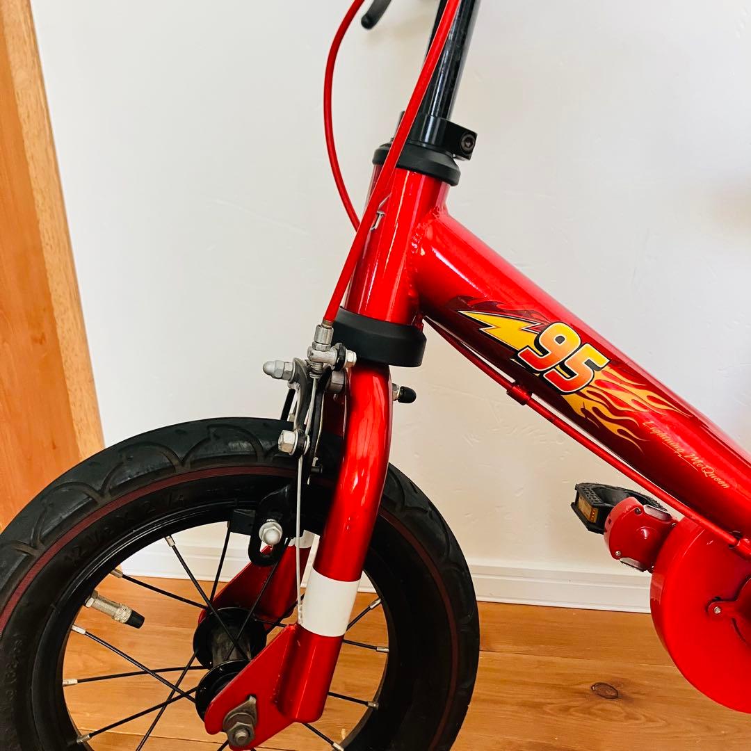 カーズ 変身バイク d-bike じてんしゃデビュー 2in1 2way 赤