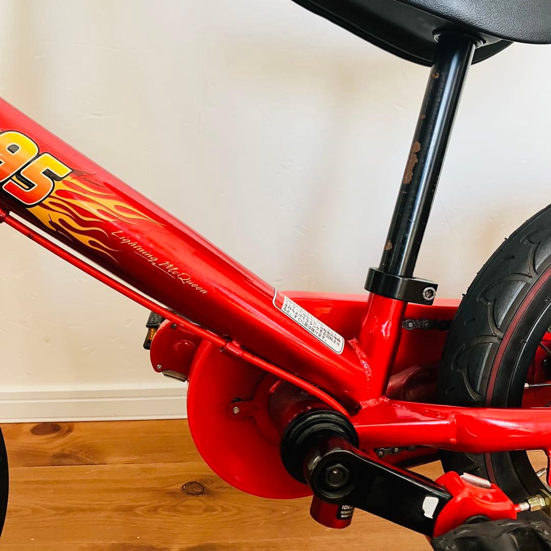 カーズ 変身バイク d-bike じてんしゃデビュー 2in1 2way 赤