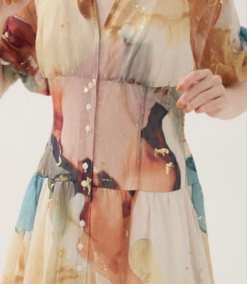【AMERI/アメリ】《STUDIOUS別注》Art Organdy Dress