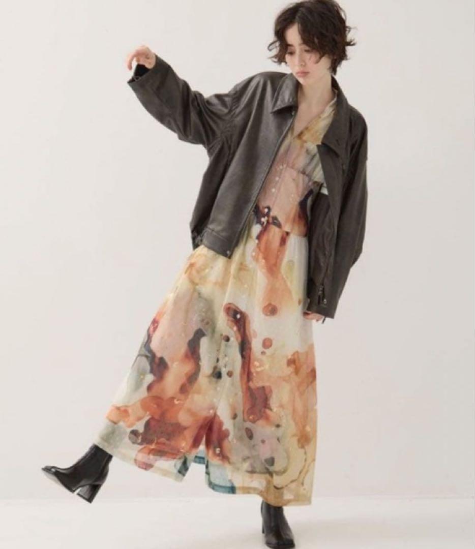 【AMERI/アメリ】《STUDIOUS別注》Art Organdy Dress