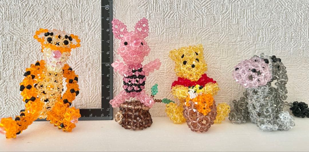 プーさんと仲間たち◆スワロフスキー◆置物◆ハンドメイド