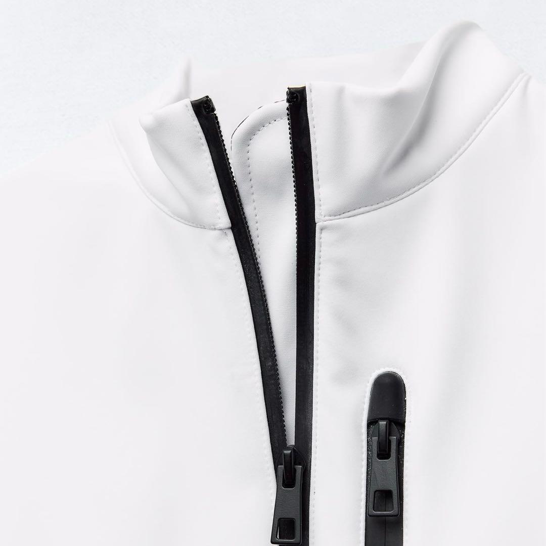 【1回のみ着用】ZARAホワイト フルボディスーツ スキーウェアS