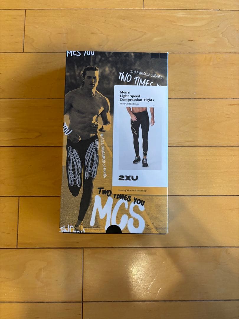 【メンズ】美品 2XU MCSランニングコンプレッションタイツ ロング Sサイズ