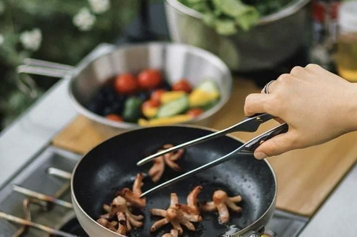 新品 ブラックステンレスウォルナット トング 豪華2点セット