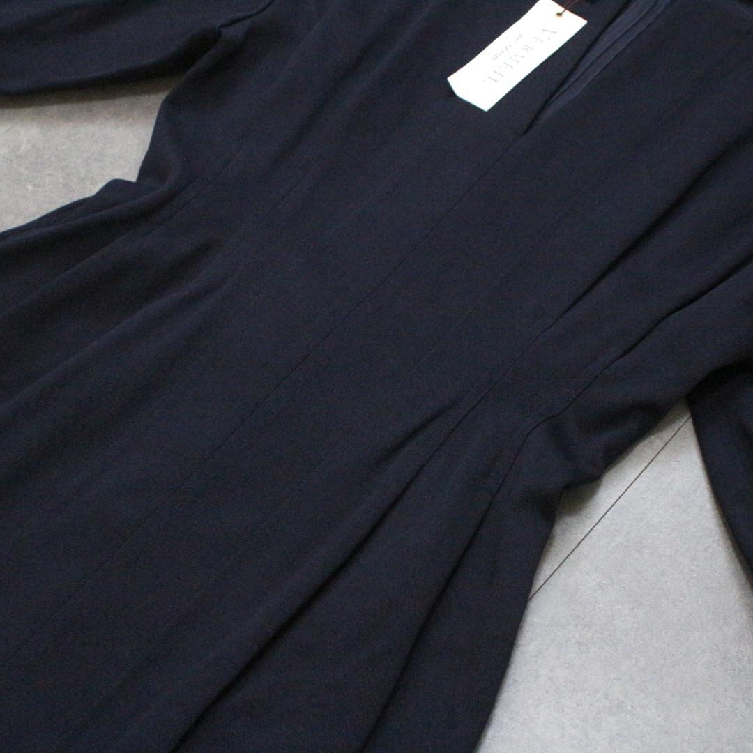 未使用 ヴェルメイユ パー イエナ 鹿の子ウエストシェイプパフスリーブワンピース