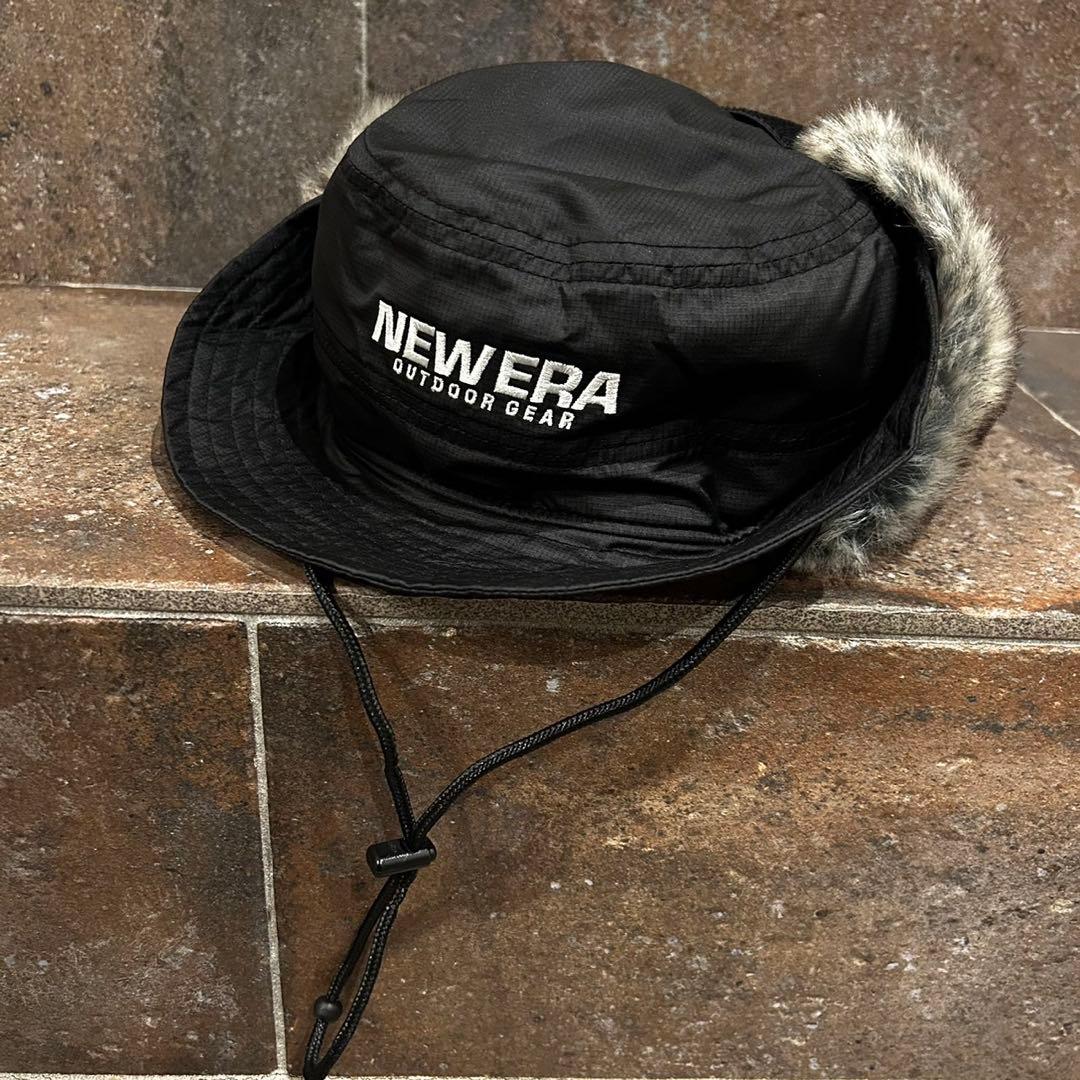 NEW ERA OUTDOOR HAT ハット 黒 ドッグイヤー ゴルフ