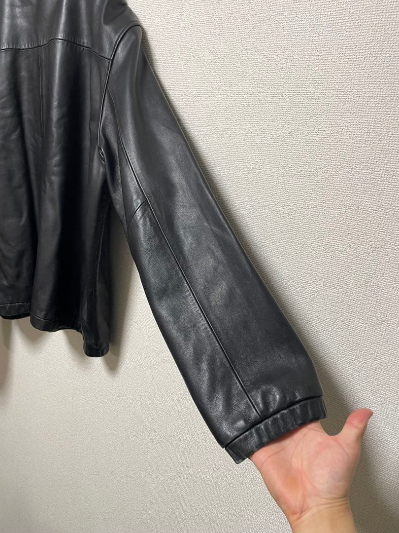 ポロ　ラルフローレン レザースイングトップ ブラック XXL