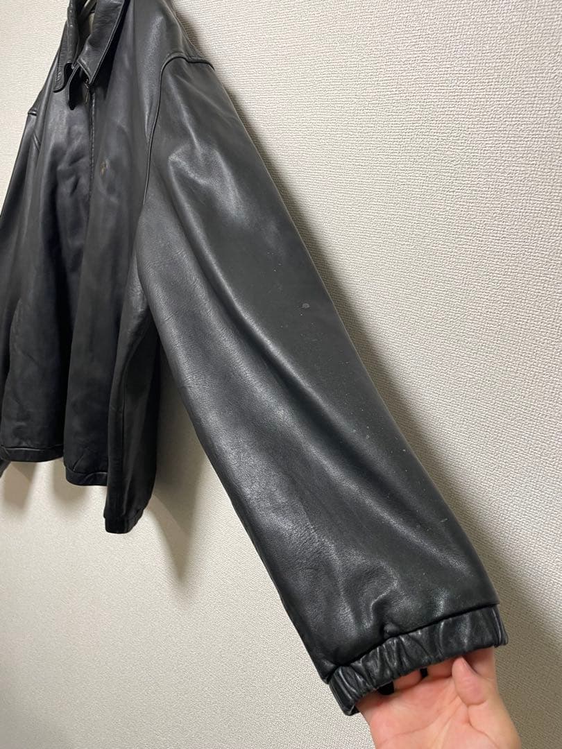ポロ　ラルフローレン レザースイングトップ ブラック XXL