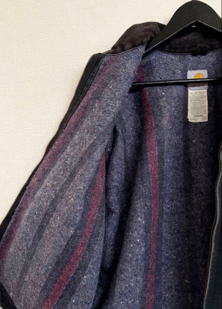 カーハート デトロイトジャケット ブラック　YKK USA ジッパー