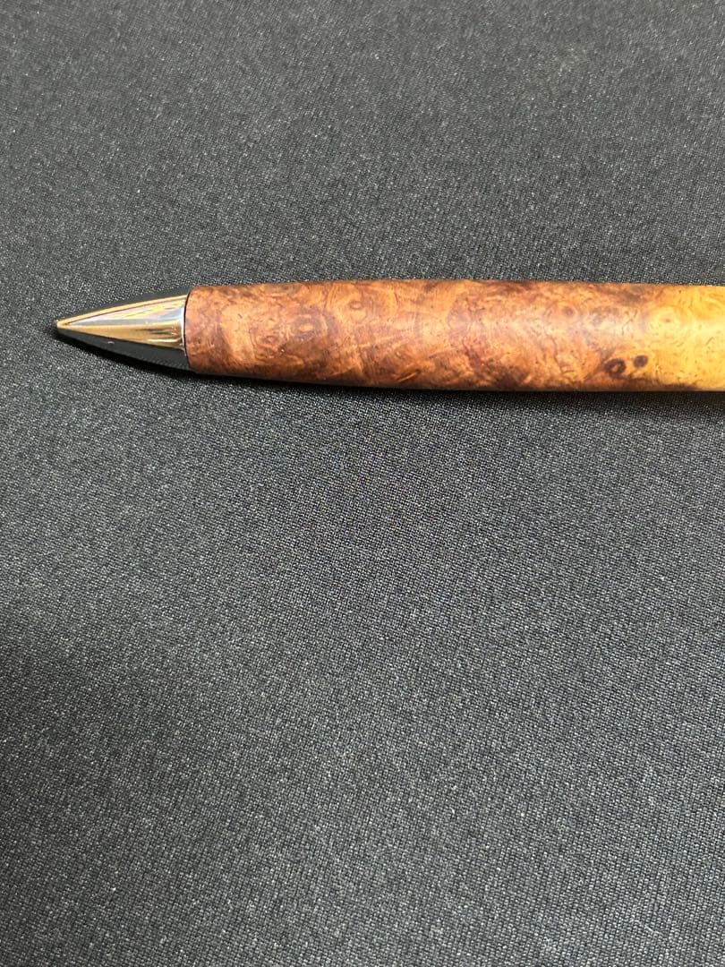 工房楔　極上花梨紅白こぶ杢　0.5ミリ　固定式口金付き