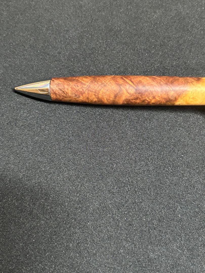 工房楔　極上花梨紅白こぶ杢　0.5ミリ　固定式口金付き