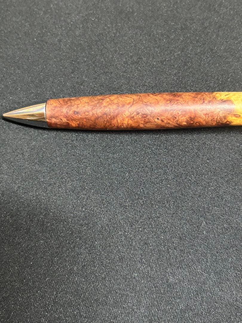 工房楔　極上花梨紅白こぶ杢　0.5ミリ　固定式口金付き