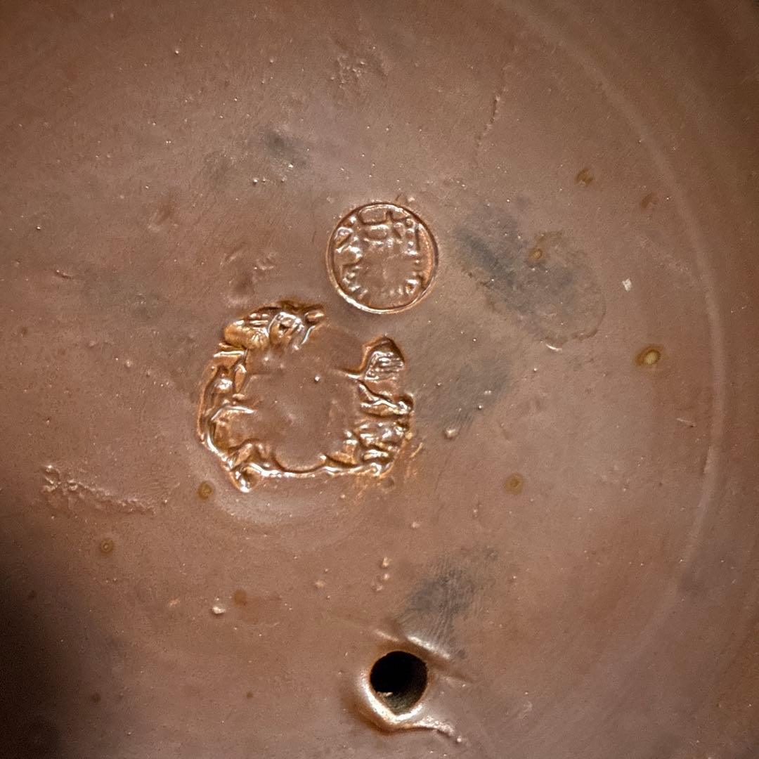 森*田様 相馬焼き特大急須跳ね馬二重造3点セット