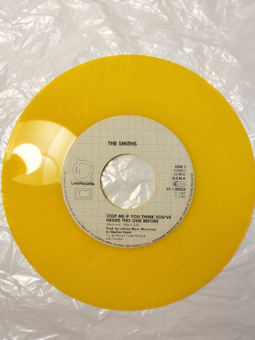 THE SMITHS Stop Me... ドイツ盤7インチカラービニール美品