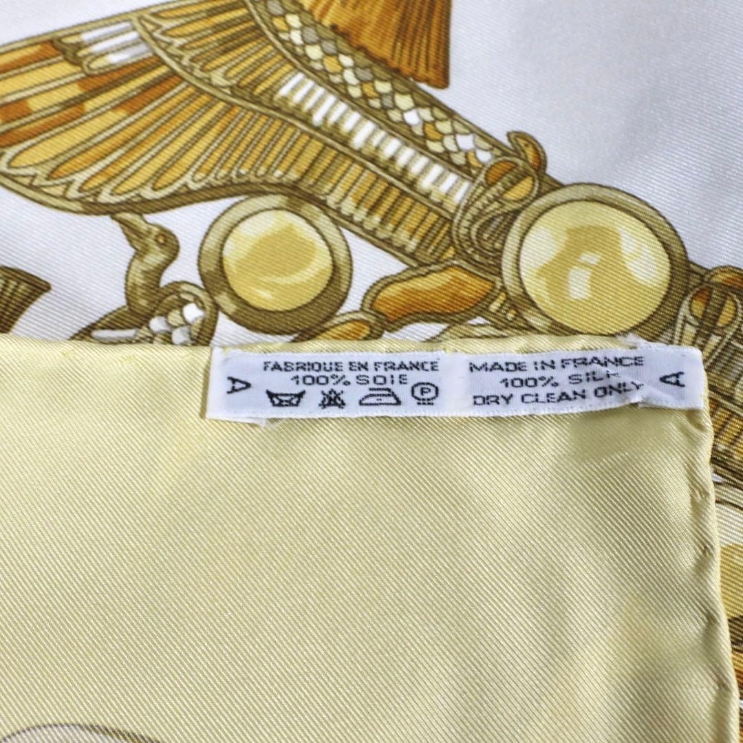 HERMES カレ90 スカラベ　シルクスカーフ