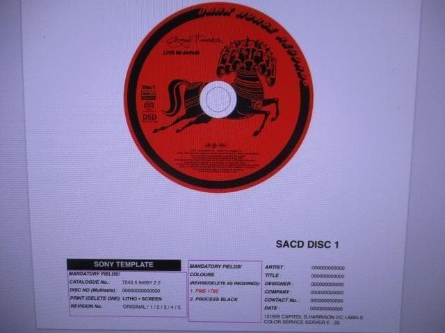 洋楽 e harrison live in japan MEGA RARE!