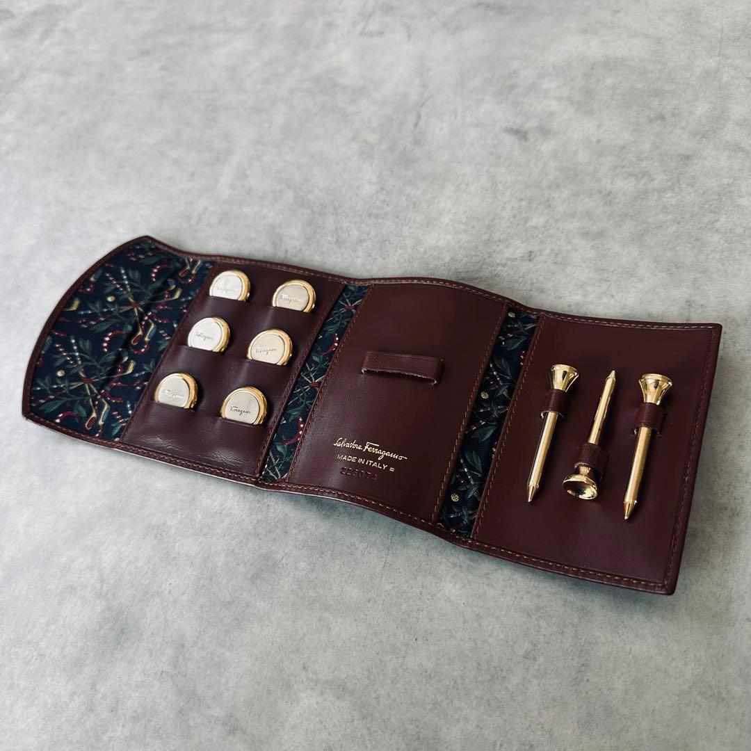 希少✨Salvatore Ferragamo ゴルフマーカー＆ティーセット