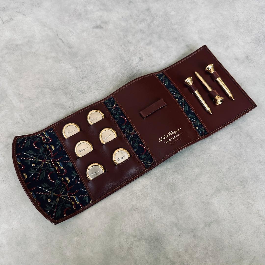 希少✨Salvatore Ferragamo ゴルフマーカー＆ティーセット
