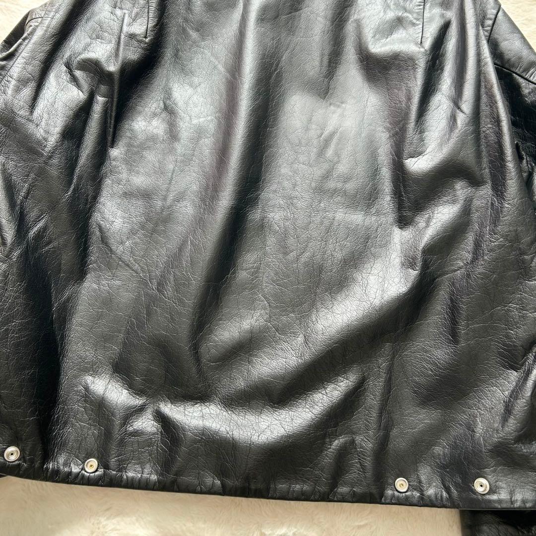 【美品】TANAKA THE COVERALL 黒 レザージャケット L 希少