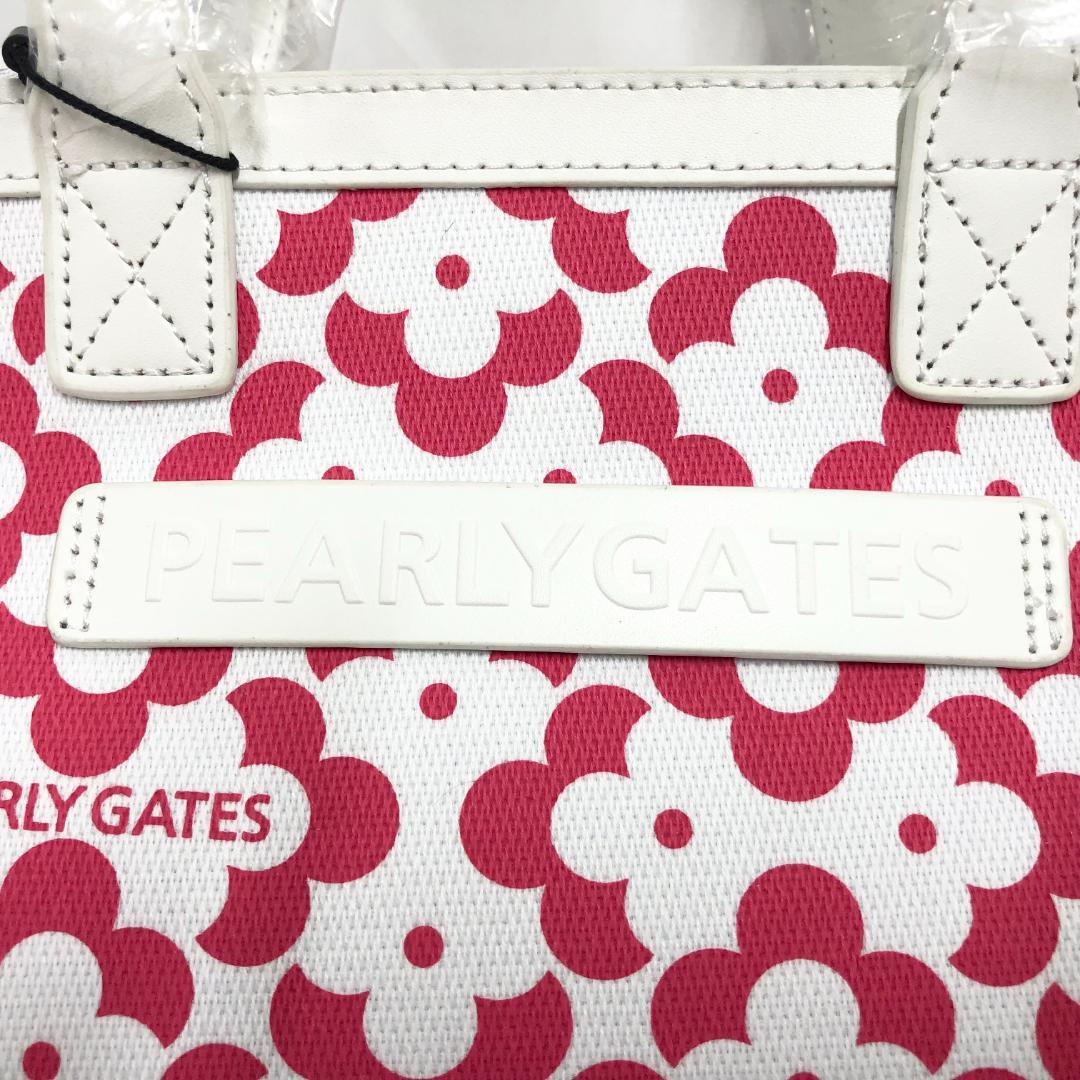 ○★新品未使用　PEARLY GATES　ジオメトリック花柄カートバッグ　ピンク