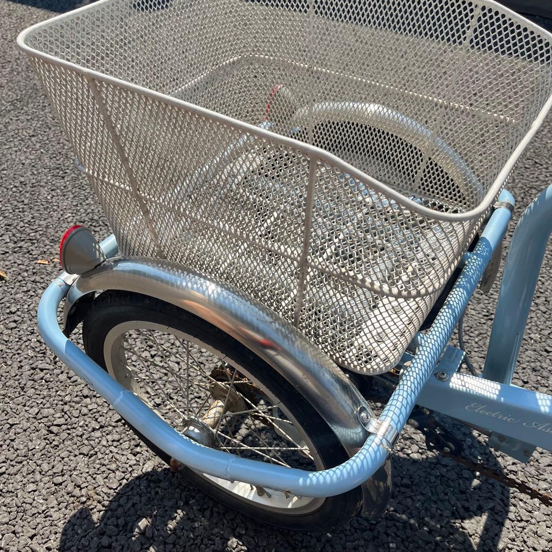 【値下げ！】Ashiraku Charlie 電動アシスト三輪自転車 前後カゴ付