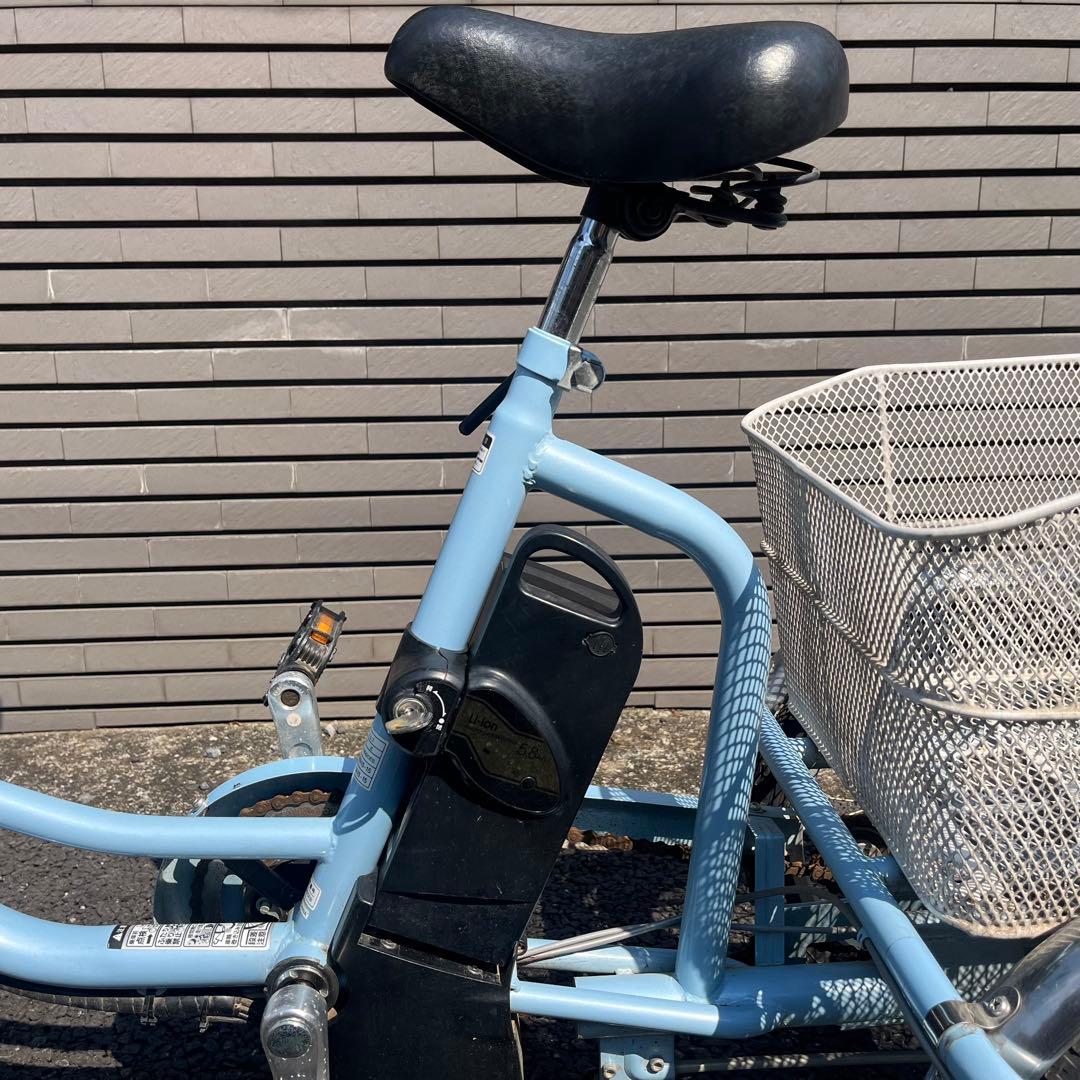 【値下げ！】Ashiraku Charlie 電動アシスト三輪自転車 前後カゴ付