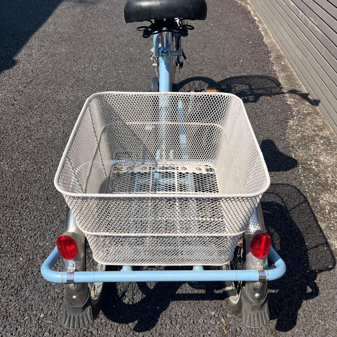 【値下げ！】Ashiraku Charlie 電動アシスト三輪自転車 前後カゴ付