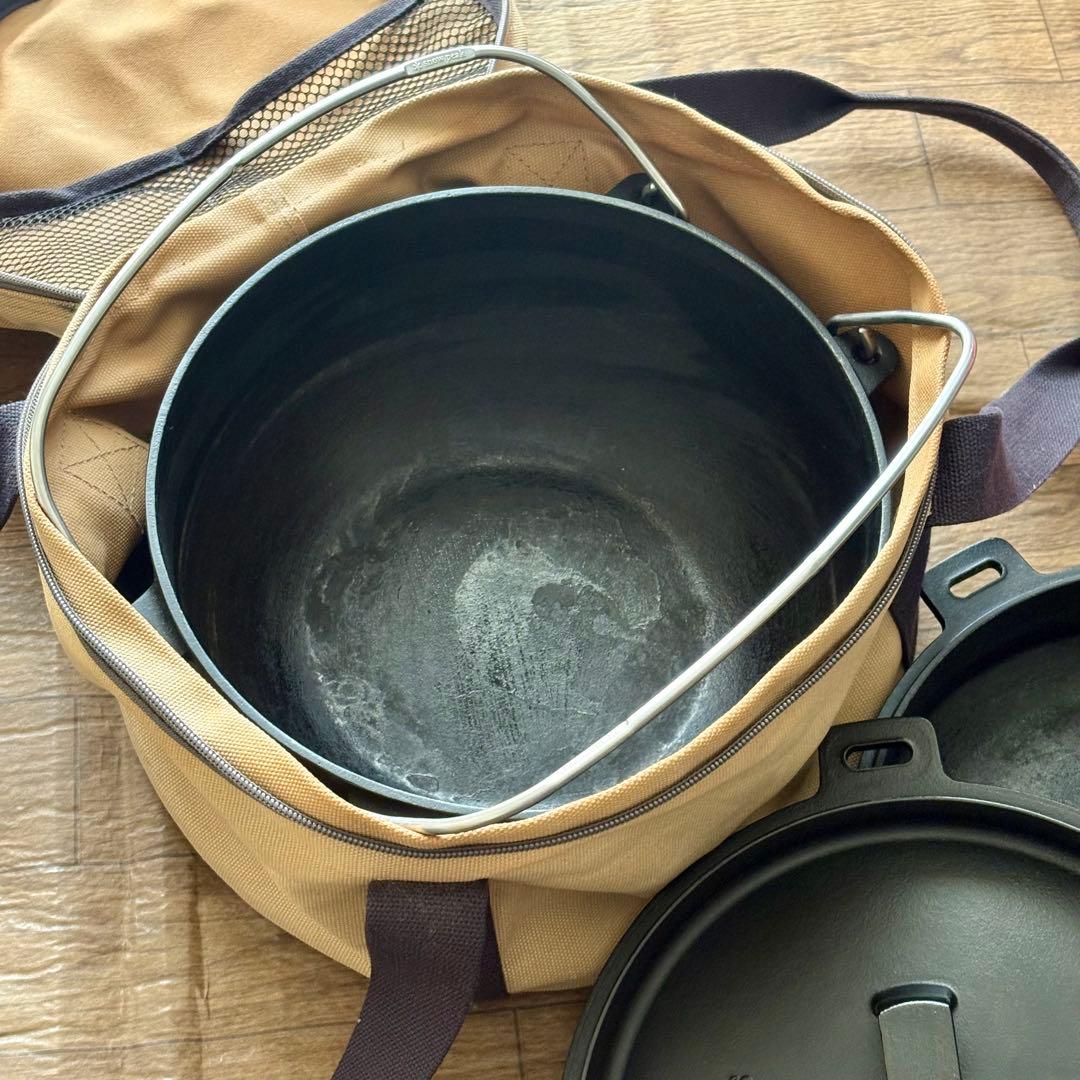 【揃ってます】スノーピーク　和鉄　ダッチオーブン　一式セット　キャンプ　日本製