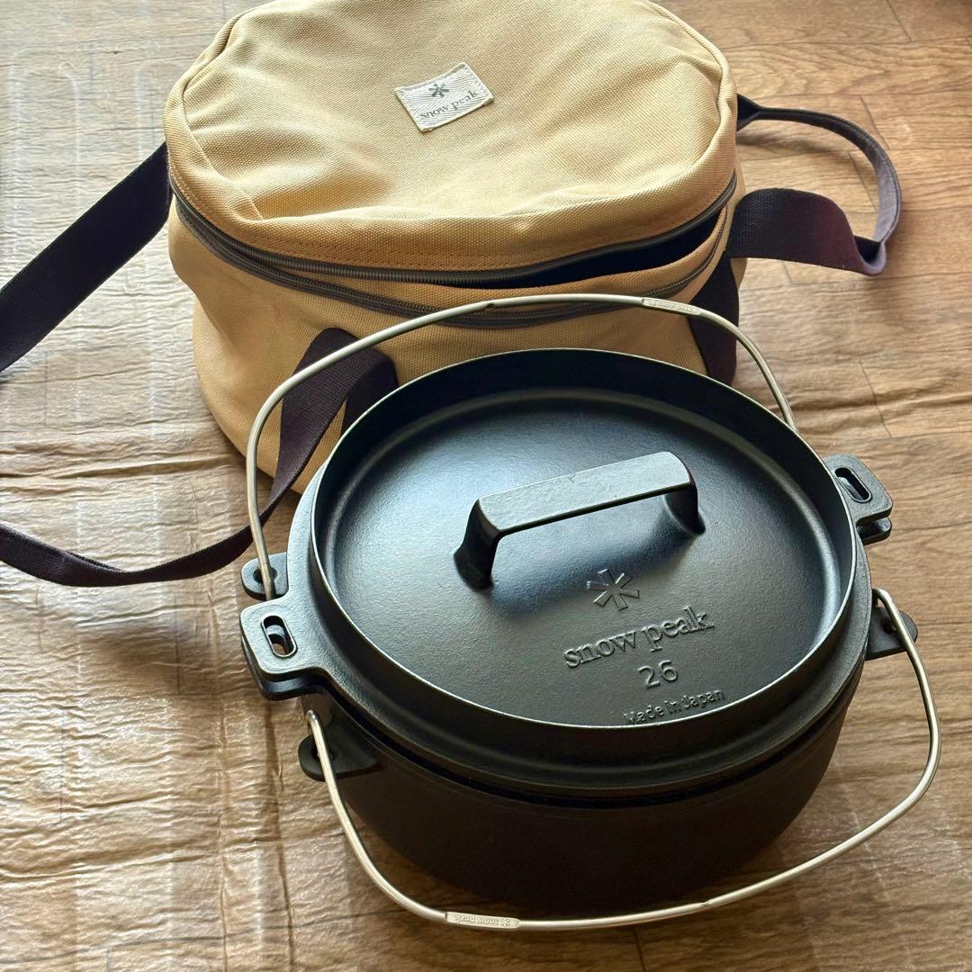 【揃ってます】スノーピーク　和鉄　ダッチオーブン　一式セット　キャンプ　日本製