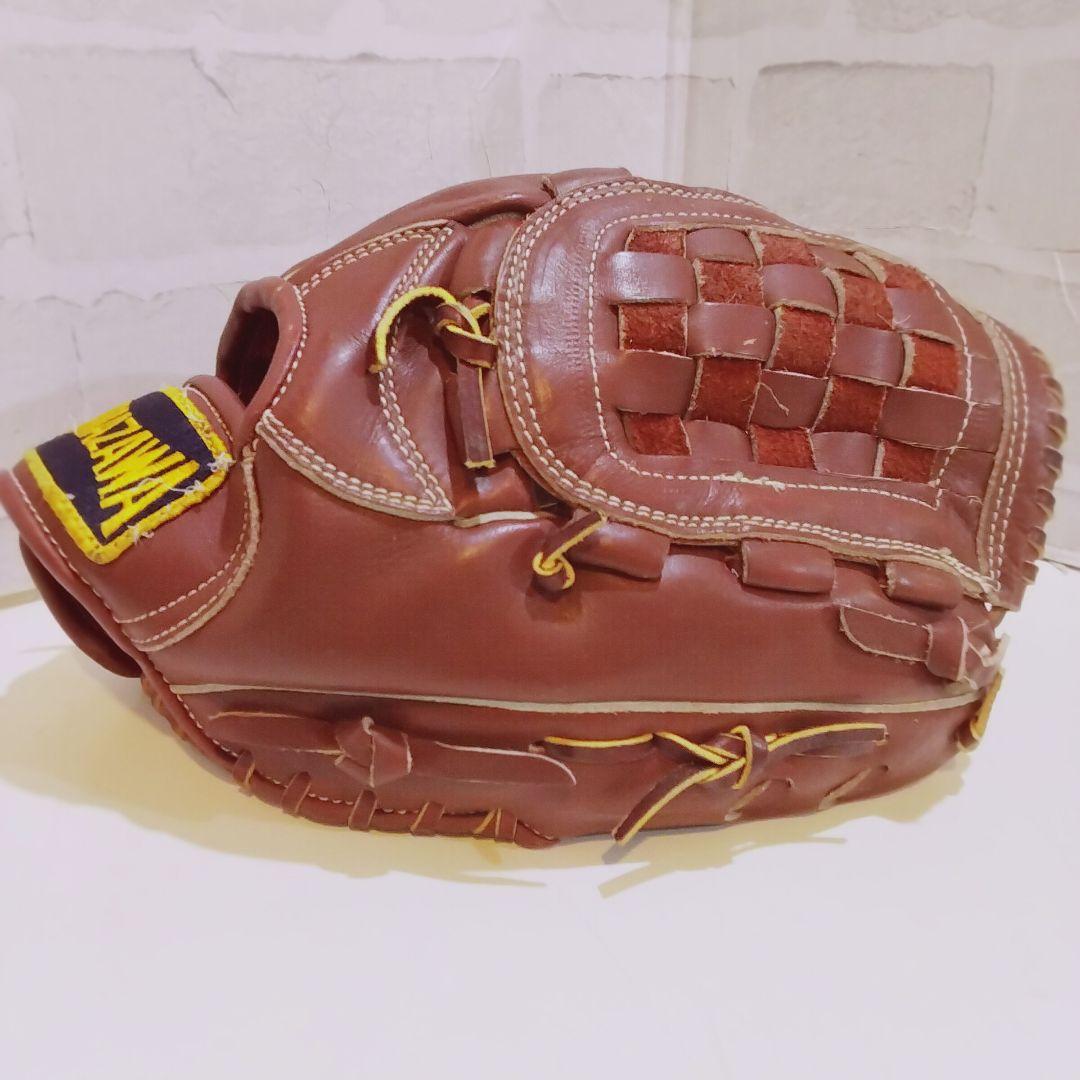 TAMAZAWA 軟式グローブ ブラウン 編み込み