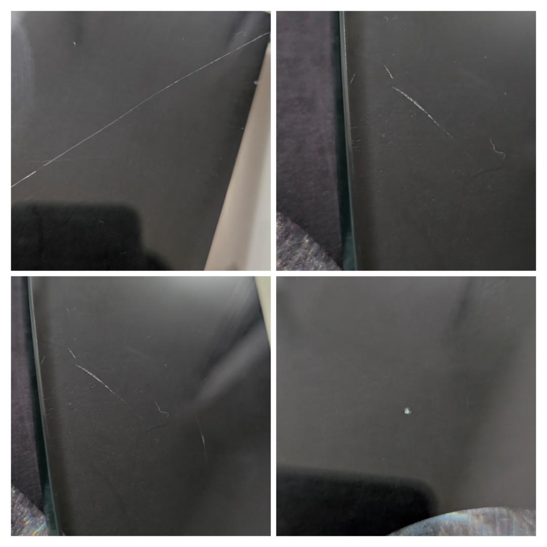 HUKLA アイアン ガラス テーブル ミッドセンチュリー モダン バウハウス