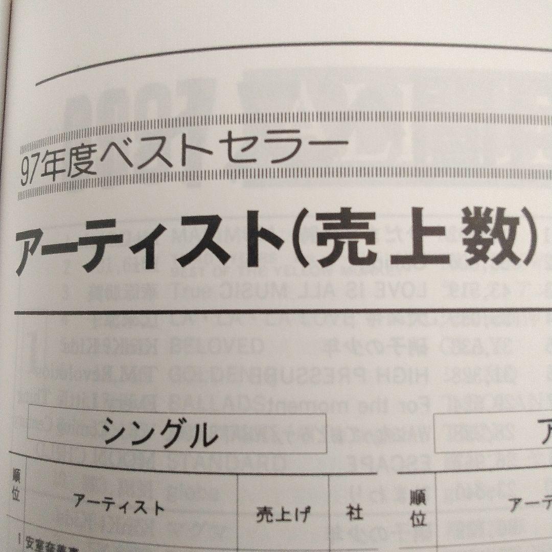oricon YEAR BOOK 1998 年鑑　オリコン　90年代　1997年