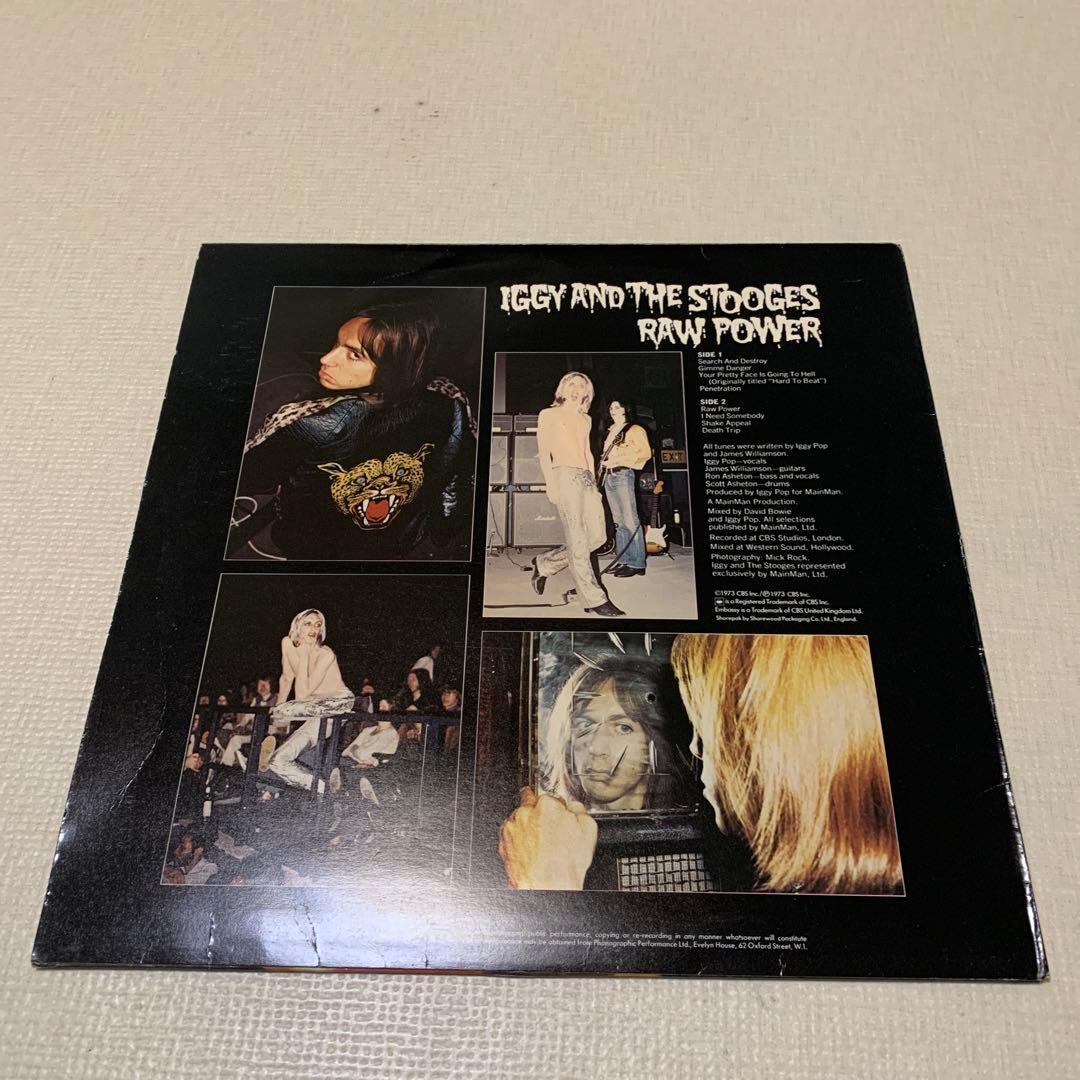 洋楽 raw power iggy&the stooges lp Bowie alt
